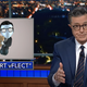 Stephen Colbert and friend